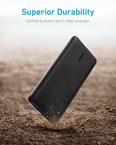 Anker Portable Charger, 313 Power Bank (PowerCore Slim 10K) 10000mAh Battery Pack with USB-C (Input Only) and High-Speed PowerIQ Charging Technology for iPhone, Samsung Galaxy, and More. - Image 3