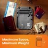 Travel Neck Wallet with RFID Blocking, Travel Neck Pouch Passport Holder for Women and Men Keep Valuables Safe for Secure Travels - Image 2