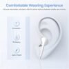 2 Packs Apple Earbuds for iPhone Headphones Wired Earphones [Apple MFi Certified](Built-in Microphone & Volume Control) Noise Isolating Headsets for iPhone 13/12/11/XR/XS/X/8/Support All iOS System - Image 3