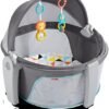 Fisher-Price Portable Bassinet and Play Space On-The-Go Baby Dome with Developmental Toys and Canopy, Windmill - Image 12