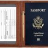 HerriaT Passport and Vaccine Card Holder Combo,Cover Case with CDC Vaccination Card Slot, Leather Travel Documents Organizer Protector, with RFID Blocking, for Women and Men - Image 4