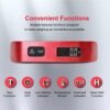 travel inspira Luggage Scale, Portable Digital Hanging Baggage Scale for Travel, Suitcase Weight Scale with Rubber Paint, 110 Pounds, Battery Included - Image 2