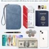 Fintie Family Passport Holder Wallet, RFID Blocking Travel Document Organizer Clutch Bag Credit Cards Case for Women Men - Image 3