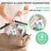 Ogato 3pcs - Clear TSA Approved Toiletry Bag - Our Quart Size Clear Toiletry Bags are Security Approved Worldwide for Liquids & Cosmetics - 100% 3-1-1 Compliant Clear Travel Bags for Toiletries - Image 5