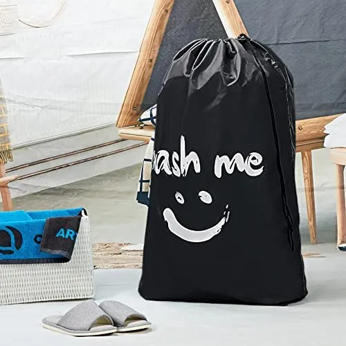 HOMEST 2 Pack XL Wash Me Travel Laundry Bag, Dirty Clothes Organizer, Large Enough to Hold 4 Loads of Laundry, Easy Fit a Laundry Hamper or Basket - Image 2