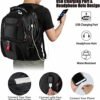 YOREPEK Travel Backpack, Extra Large 50L Laptop Backpacks for Men Women, Water Resistant College School Bookbag Airline Approved Business Work Bag with USB Charging Port Fits 17 Inch Computer, Black - Image 3