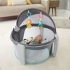 Fisher-Price Portable Bassinet and Play Space On-The-Go Baby Dome with Developmental Toys and Canopy, Windmill - Image 16