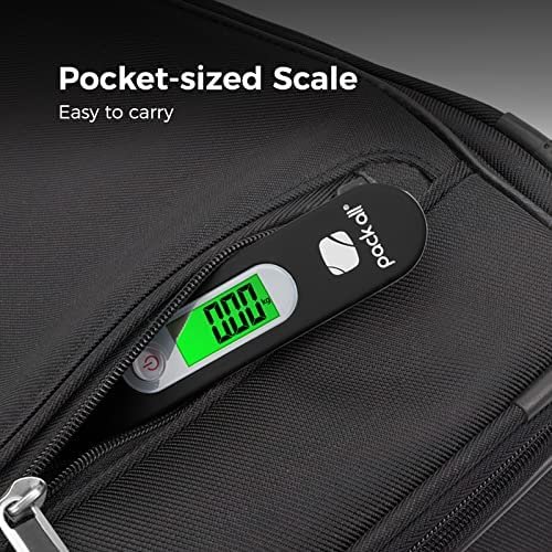 pack all Luggage Scale, Digital Handheld Luggage Scale, Baggage Scale, Travel Weight Scale for Luggage with Backlit LCD Display, 88 Lbs, Battery Included, Black - Image 6