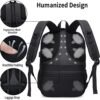 QINOL Travel Laptop Backpack Anti-Theft Work Bookbags With Usb Charging Port, Water Resistant 15.6 Inch College Computer Bag for Men Women, Black - Image 5