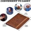 HerriaT Passport and Vaccine Card Holder Combo,Cover Case with CDC Vaccination Card Slot, Leather Travel Documents Organizer Protector, with RFID Blocking, for Women and Men - Image 5