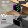 3 in 1 Charging Station for Apple Multiple Devices, Hicober Travel Wireless Charger for Magsafe Charger Foldable Stand Compatible for Apple Watch/iWatch/Airpods/for iPhone 14 13 12 Pro Max Black - Image 4