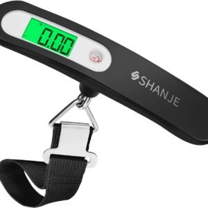 SHANJE Luggage Weight Scale for Suitcases 110 Lbs World Cup Travel Accessories High Precision Travel Digital Hanging Scales 50kg