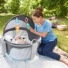 Fisher-Price Portable Bassinet and Play Space On-The-Go Baby Dome with Developmental Toys and Canopy, Windmill - Image 7