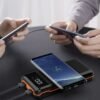 UYAYOHU Portable-Power-Bank-Charger - 40000mAh Power Bank Flashlight 5V3.1A Quick Charge and Built in Out/Input Cables 10W Wireless Charger for Smart Devices and Cell Phones - Image 4