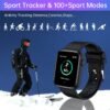Smart Watch, 1.9" Full Touch Screen Smart Watch for Android & iOS Phones with Heart Rate & Blood Oxygen Monitor, 123 Sport Modes，Voice Assistant, Fitness Smart Watch for Women Men - Image 3