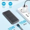 LOVELEDI Portable-Charger-Power-Bank - 15000mAh Dual USB Power Bank Output 5V3.1A Fast Charging Portable Charger Compatible with Smartphones and All USB Devices(Black) - Image 4