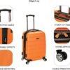 Rockland Melbourne Hardside Expandable Spinner Wheel Luggage, Black, Carry-On 20-Inch - Image 6