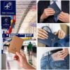 Passport Wallet, RFID Passport Holder Cover Travel Wallet with Multiple Organizer Pockets for ID/Cards/Money/Documents, PU Leather Passport Case Purse, International Travel Essentials (Black) - Image 4