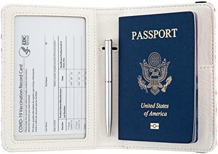 Passport Holder Covers,Premium Leather Passport Holder,with RFID Blocking,Travel Documents Organizer Protector,Cute Passport Wallet for Women/Men (Cute shark) - Image 6