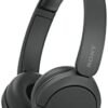 Sony WH-CH520 Best Wireless Bluetooth On-Ear Headphones with Microphone for Calls and Voice Control, Up to 50 Hours Battery Life with Quick Charge Function, Includes USB-C Charging Cable - Black