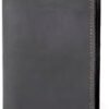 M RUFOUS Premium Leather Handmade Passport Holder - 4X5.5 Inch - Black, 100% Genuine Leather Credit Card Holder, Travel Bifold Wallet for Men, Leather Travel Wallet