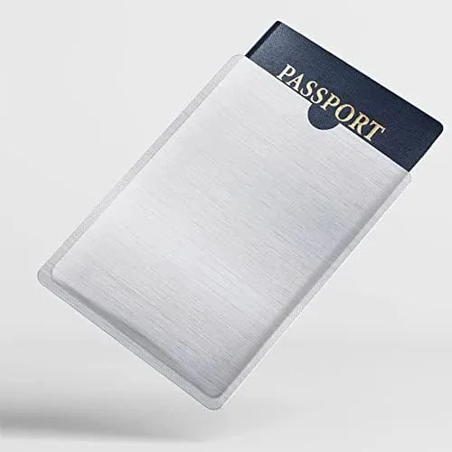 RFID Blocking Sleeve Anti Theft Credit Card & Passport Holder Wallet Pocket - To protect your valuable information from theft (6 Passport Holder) - Image 3