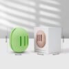 BEZOX Travel Beauty Blender Holder, Easy Use Silicone Makeup Sponge Case, Breathable Face Foundation Blender Puff Container Cover - Grass Green - Image 6
