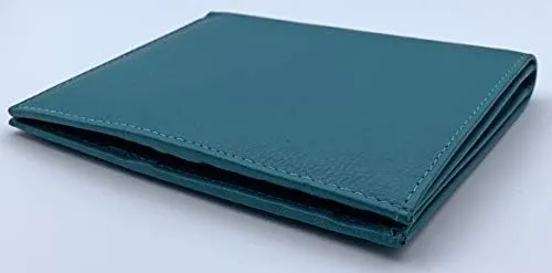 Teal RFID Genuine Leather Passport Wallet - Image 6