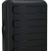 Traveler's Choice Pagosa Indestructible Hardshell Expandable Spinner Luggage, Black, Check-in Only