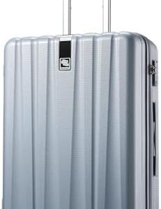 Hanke 20 Inch Carry On Luggage 22x14x9 Airline Approved Lightweight PC Hard Shell Suitcases with Wheels Tsa Luggage Rolling Suitcase Travel Luggage Bag for Weekender(Gray)