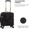 Kenneth Cole REACTION Chelsea Chevron Quilted Luggage, Black, Underseater - Image 2