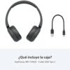 Sony WH-CH520 Best Wireless Bluetooth On-Ear Headphones with Microphone for Calls and Voice Control, Up to 50 Hours Battery Life with Quick Charge Function, Includes USB-C Charging Cable - Black - Image 9