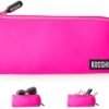 KUSSHI Neoprene Zipper Makeup Brush Pouch and Travel Pencil Case for Beauty Tools, Pencils, Brushes & Small Accessories - Makeup Brush Bag Pouch for Organization and Travel Items