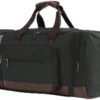 Canvas Big Crossbody Bag Large Capacity Travel Tote Weekend Bag Convenient Carry On Luggage Men Duffel Bag (Black)
