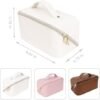 Travel Cosmetic Bag - Multifunctional Makeup Bag for Easy Access, Waterproof, Large-capacity, with Handle and Divider - Image 6