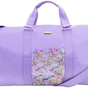 Packed Party Shellebrate Confetti Weekender Duffle Bag, Cute Overnight Travel Luggage for Women, Great for Ladies at the Gym, Airlines, Travel, Hospital Visits and Work