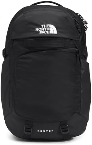 THE NORTH FACE Router Everyday Laptop Backpack, TNF Black/TNF Black, One Size