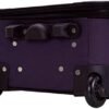 Rockland Fashion Expandable Softside Upright Luggage Set, Purple, 2-Piece (14/19) - Image 9