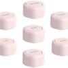 Travel Containers - Pill Case Set - Magnetic Travel Capsules - A Daily Pill Box for Supplements & Vitamins - Contains 7 Flex Mediums (0.56oz) with Labels for Everyday of The Week - Petal