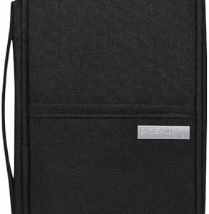 Passport Holder Family - Waterproof Passport Organize Bag -Travel Passport Wallet with Handle and Multiple Pockets