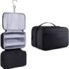 BAGSMART Toiletry Bag for Men, Hanging Travel Toiletry Organizer Large Dopp Kit for Men, Water Resistant Travel Bag Shaving Bag for Toiletries Accessories, Door Room Essentials, Black