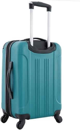 Travelers Club Chicago Hardside Expandable Spinner Luggages, Teal, 20" Carry-On - Image 3