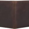 Polare Full Grain Leather Passport Holder RFID Blocking Travel Bifold Wallet Passport Holders 2 Passports (Dark Brown) - Image 5