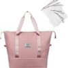 NPBAG Women Travel Duffel Bag, Large Expandable Weekender Carry-on Tote, Gym Workout Bag, Overnight Bag, Mommy Hospital Bag for Labor and Delivery