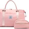 LOVEVOOK Weekender Bag for Women Cute Travel Tote Bag Gym Duffel Bag with Toiletry Bag Carry On Bag Overnight Hospital Bag