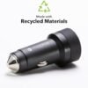 mophie 42W Dual USB-C + USB-A Car Charger, Universal AUX Compatibility, LED Indicator, Fast Charging, Multi-Device - Image 4