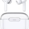 kurdene P3 Wireless Earbuds Bluetooth 5.3 Headphones, Deep Bass Stereo with Microphone Earphones in-Ear, Immersive Premium Sound Ear Buds for iPhone, Android-Clear