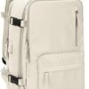 VGCUB Large Travel Work Business Backpack Carry on flight Approved 17 Inch Laptop Backpack for Women Men with Laptop Compartment Mochila de Viaje,Beige