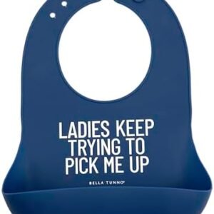Bella Tunno Wonder Bib - Adjustable Silicone Baby Bibs for Boys, Durable and Waterproof BPA Free Silicone