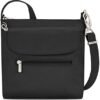 Travelon Anti-Theft Classic Mini Shoulder Bag, Black, One Size, 8.5 x 8.5 x 2